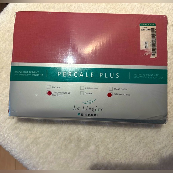 Percale plus 200-thread-count contour sheet - Picture 2 of 8